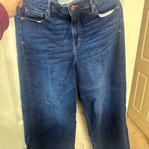 Hidden Blue Cropped Wide Leg Women's Jeans